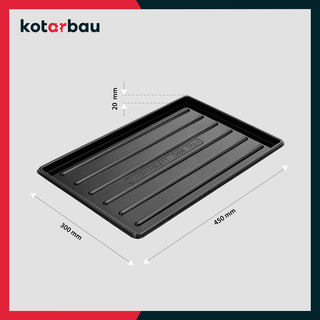 Ociekacz na buty 45x30 cm - Kolor czarny