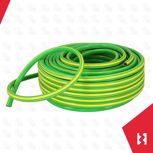 Wąż ogrodowy 4-warstwowy zielono-żółty 3/4" 50 m