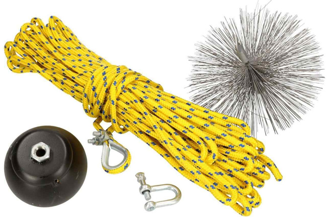 Zestaw kominiarski 175 mm do czyszczenia kominów 3 m