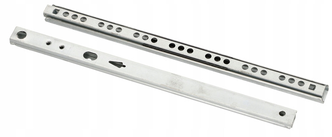 Prowadnica kulkowa 245x17 mm szyna szufladowa - 2 szt.