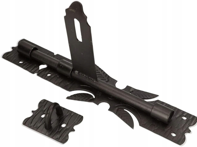 Zasuwa garażowa rygiel kuta 250 mm do bramy furtki drzwi